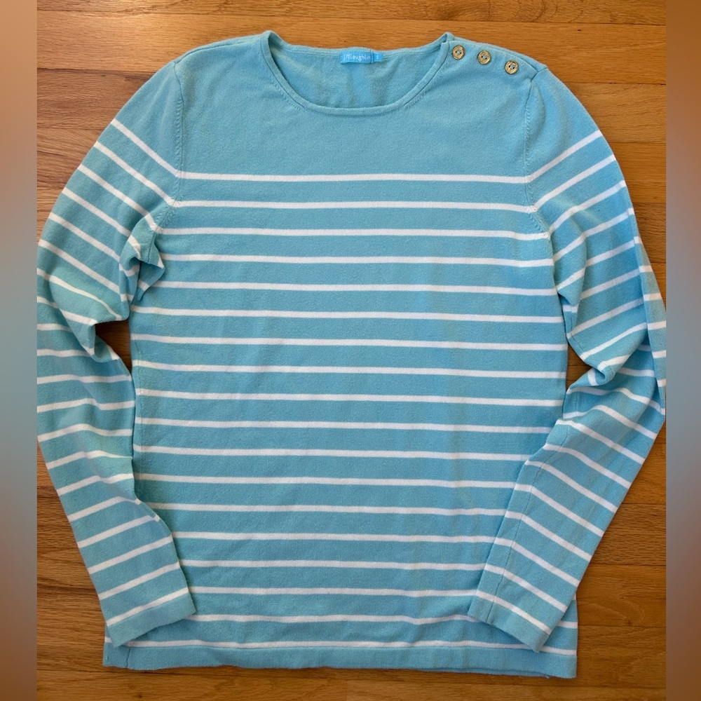 J. McLaughlin Striped Sweater Size Small